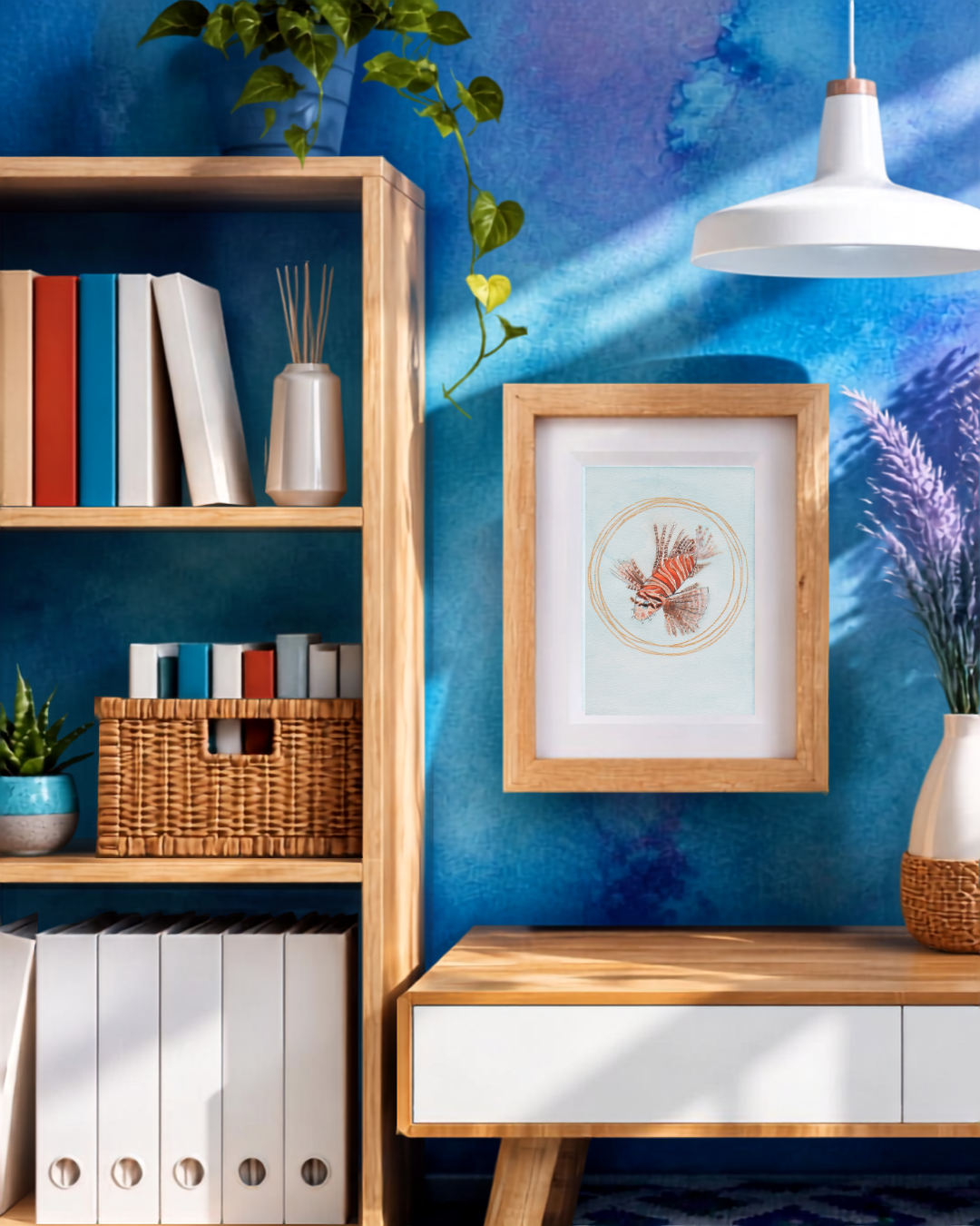Fierce and Floating | Lionfish Mini Fine Art Print