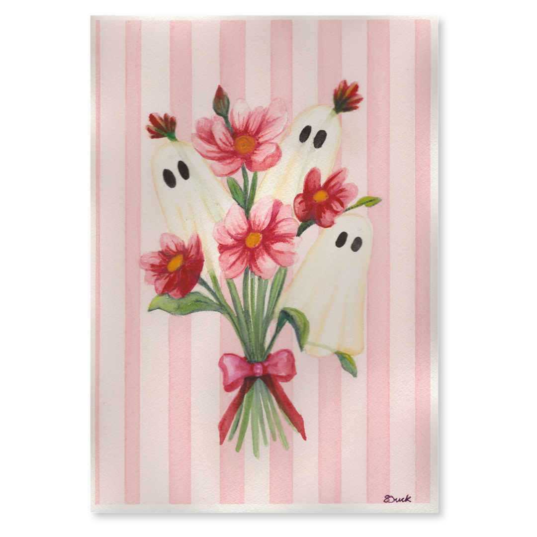 Ghostly Bouquet Original Watercolour Artwork