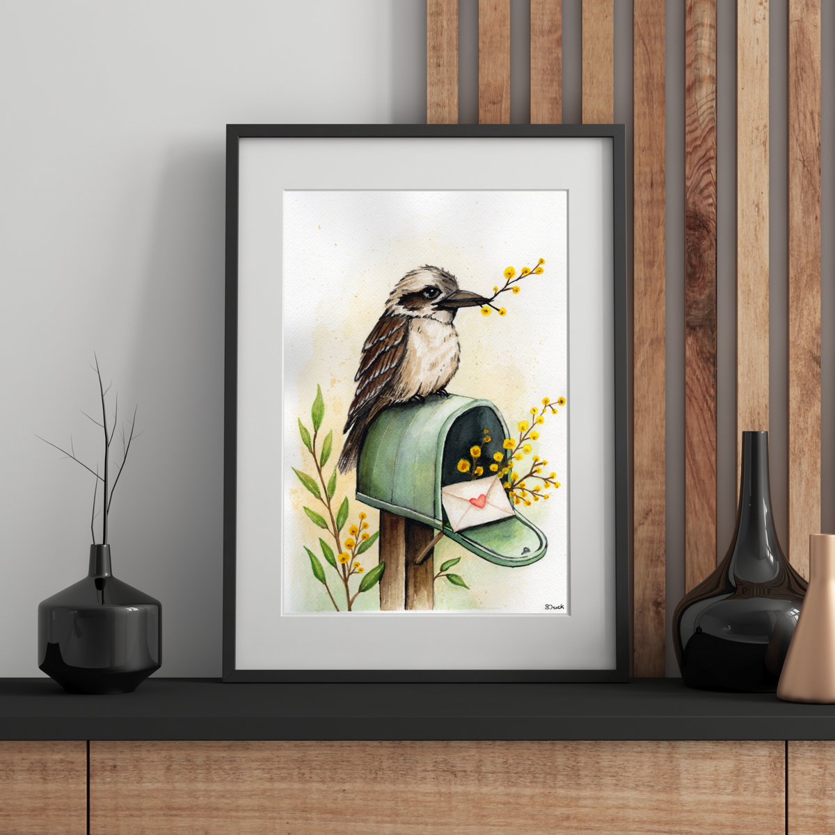 The Wattle Messenger | Original A4 Watercolour