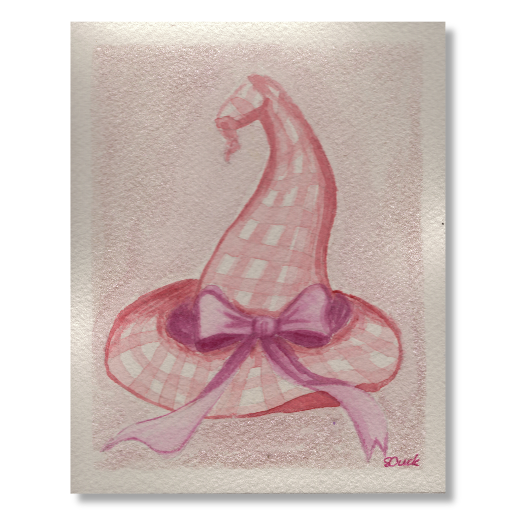 Bows Before Midnight Mini Original Watercolour