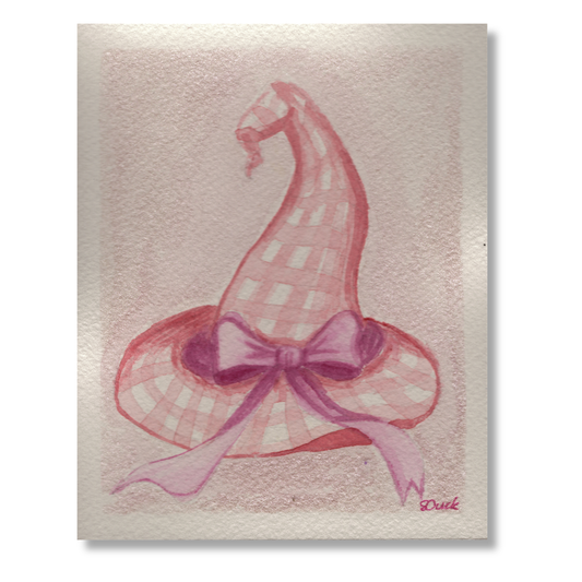 Bows Before Midnight Mini Original Watercolour