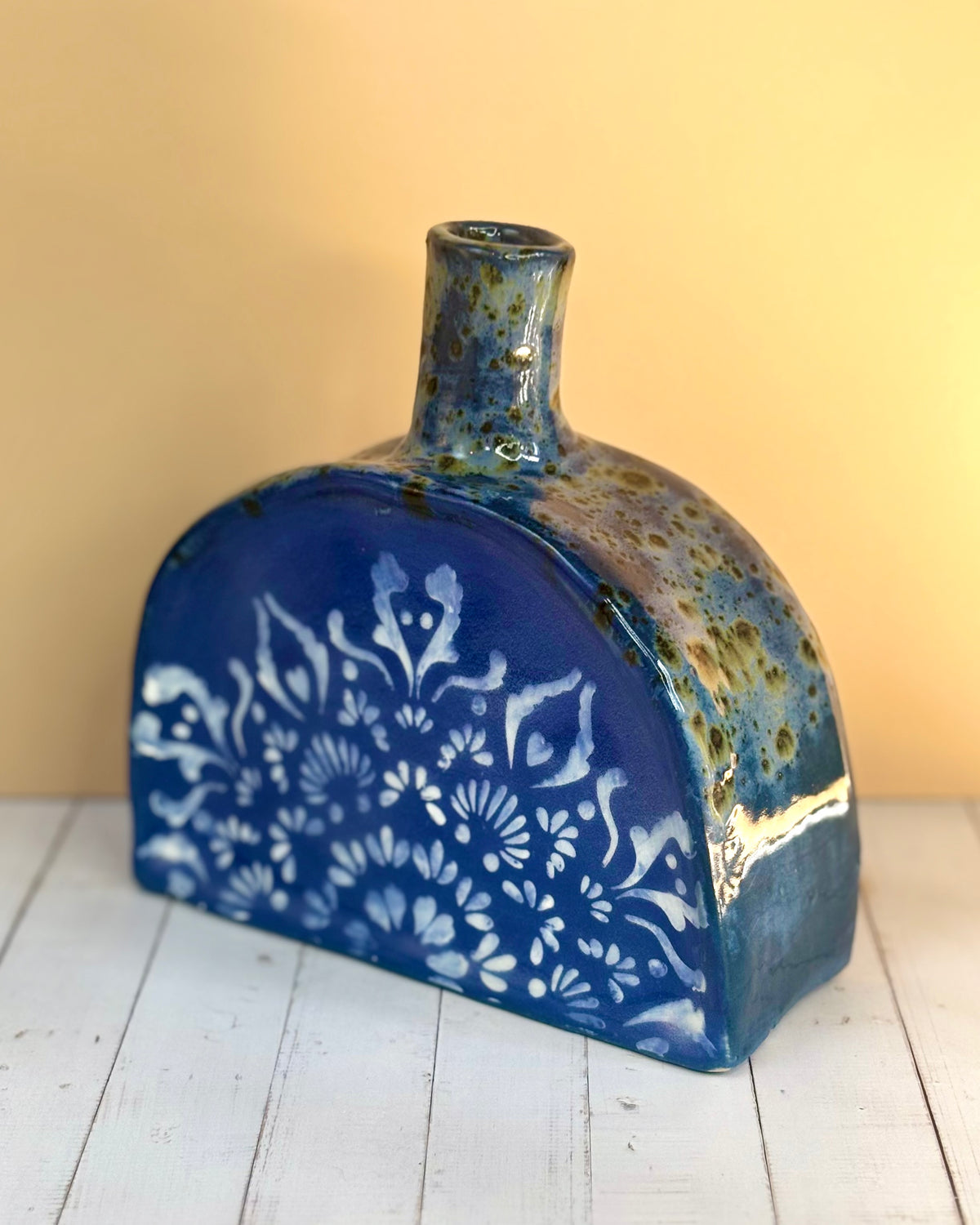 Blue Bloom | One of a Kind Stoneware Vase