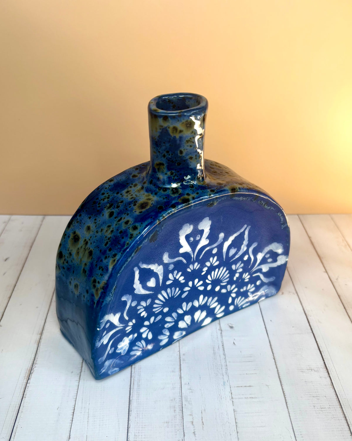 Blue Bloom | One of a Kind Stoneware Vase