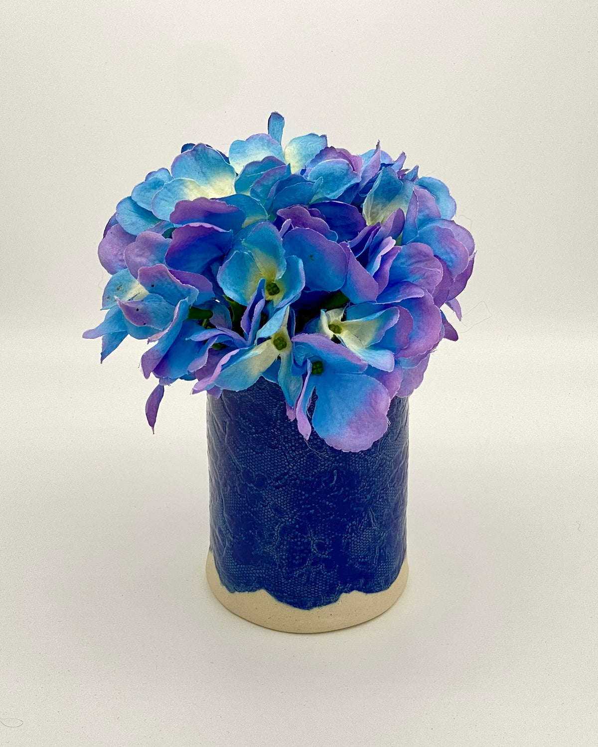 Sapphire Ripple | One of a Kind Stoneware Vessel
