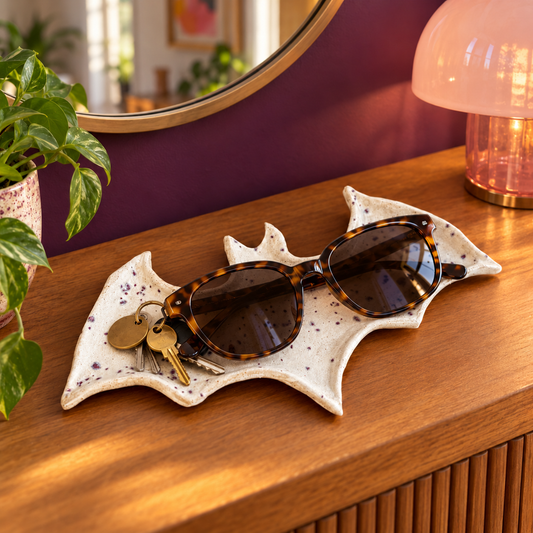 Going Batty Ceramic Trinket Dish