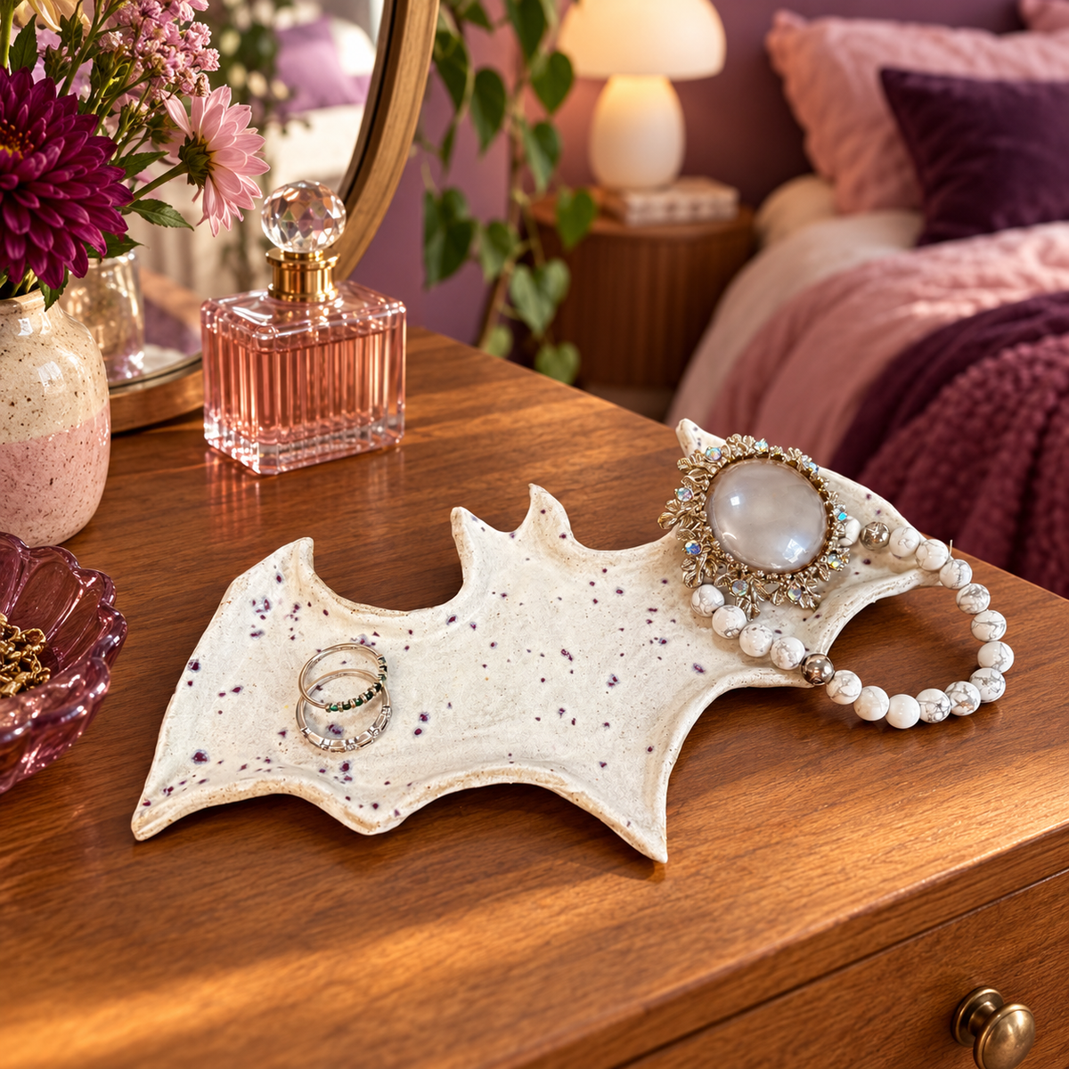 Going Batty Ceramic Trinket Dish