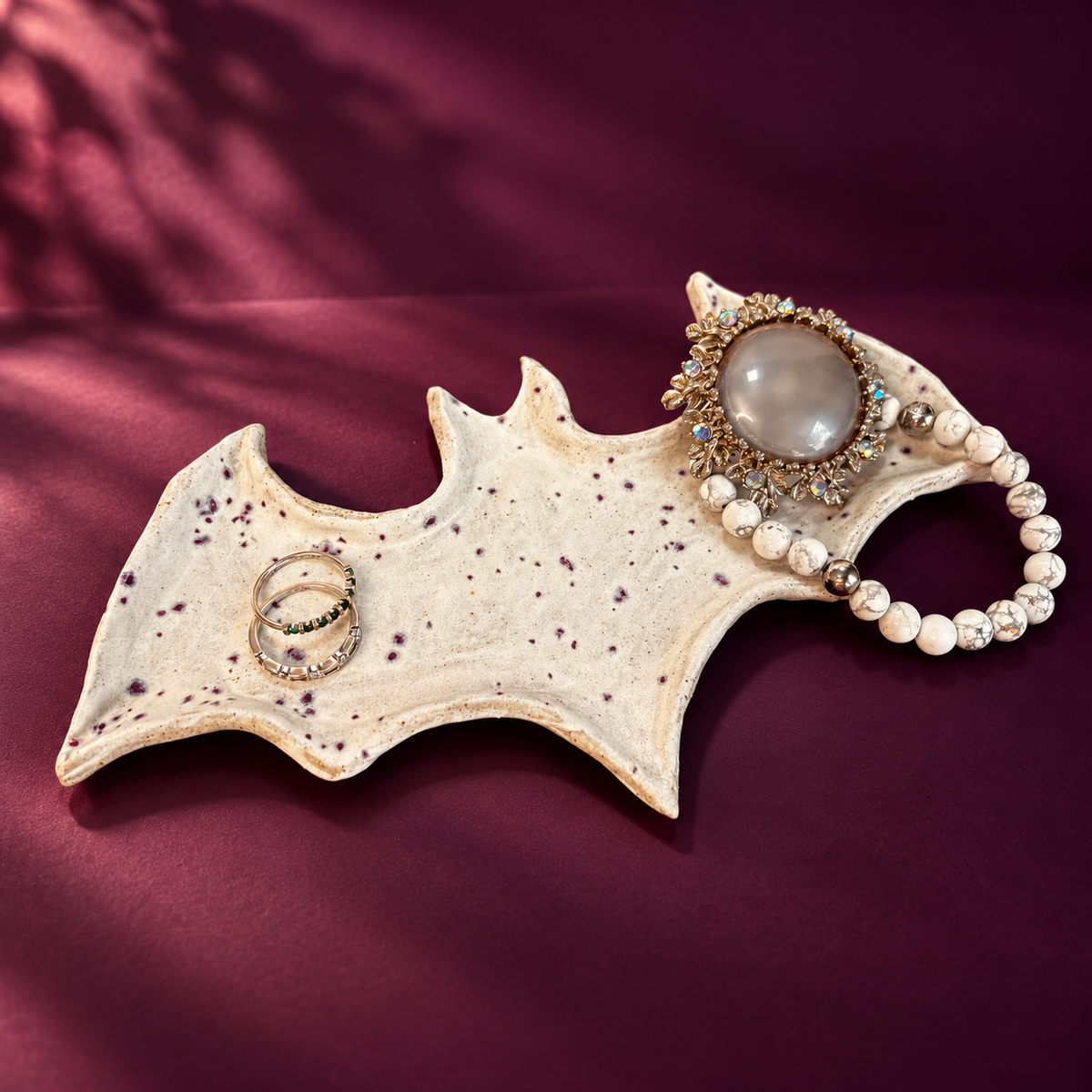Going Batty Ceramic Trinket Dish