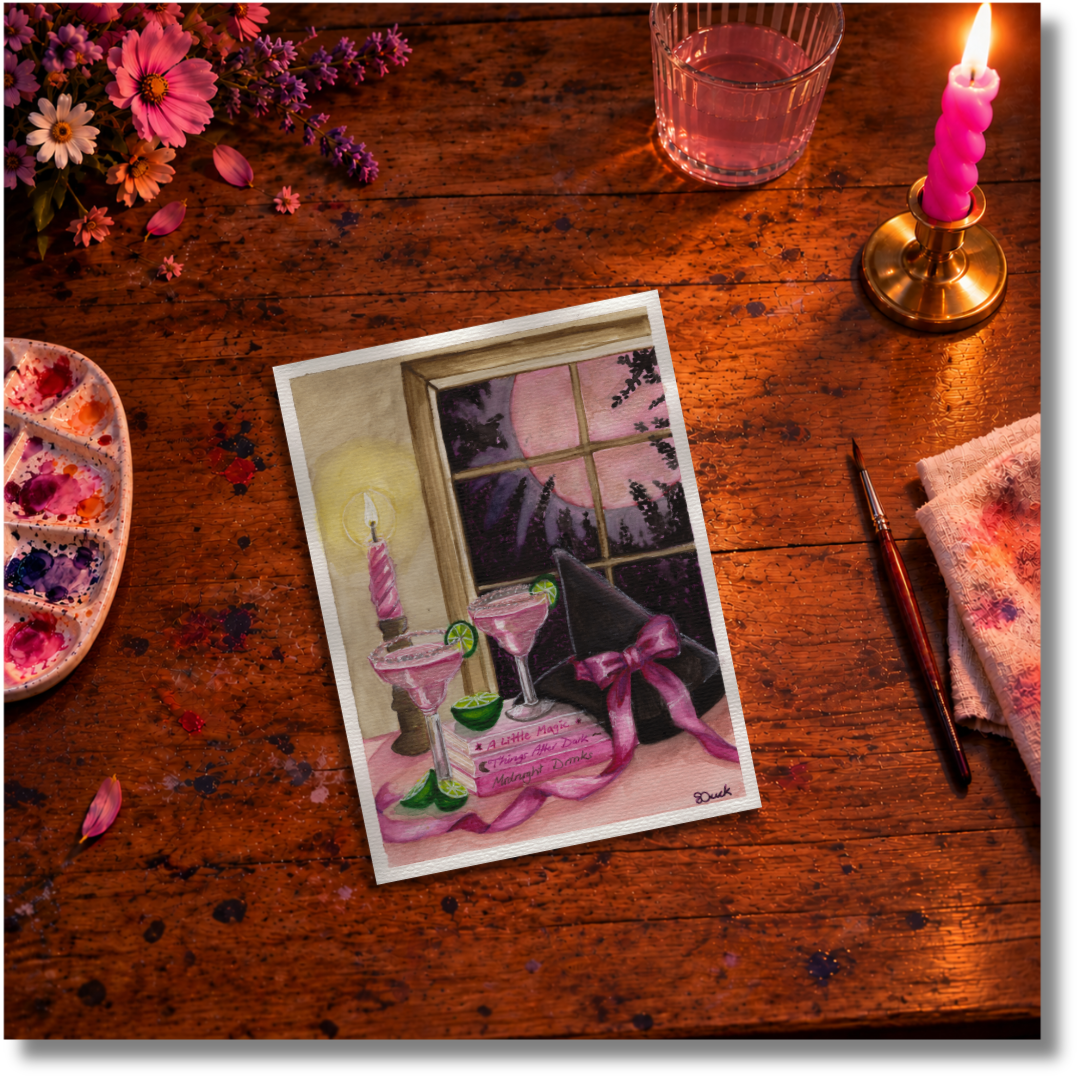 Midnight Margaritas Original Watercolour Artwork