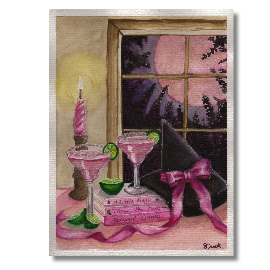 Midnight Margaritas Original Watercolour Artwork